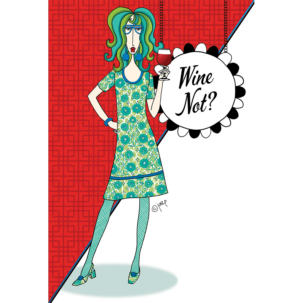 Wine not? Birthday Card Dolly Mamas
